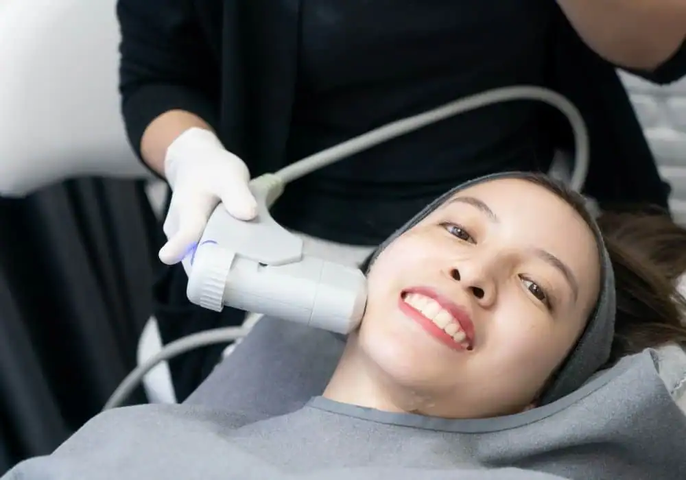 HIFU treatment Rushden in progress
