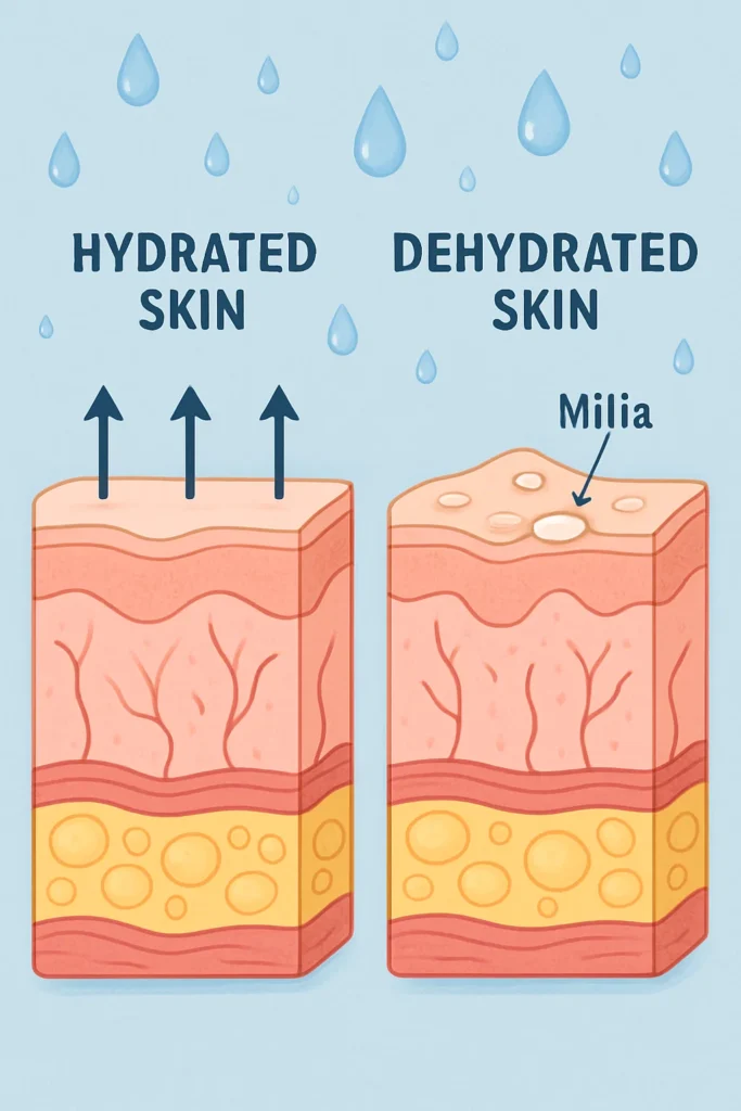 The importance of hydration and milia production Rushden