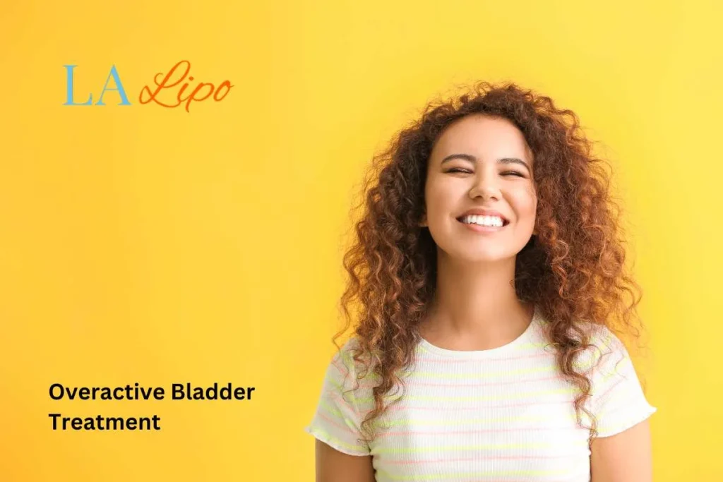 woman smiling about overactive bladder treatment Rushden solutions