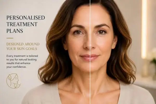 Before and after results of Collagen Lift Therapy Rushden